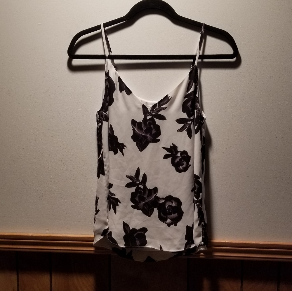 👙Wilfred/Aritzia rose print v neck camisole with adjustable straps